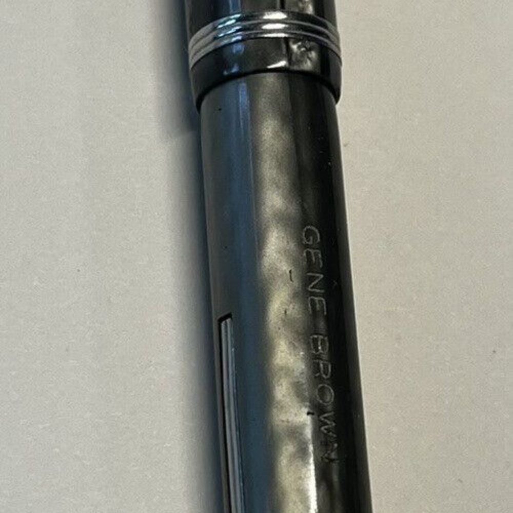 Esterbrook Vintage J Double Jewel Fountain Pen Silver Gray Celluloid  2668 Nice!